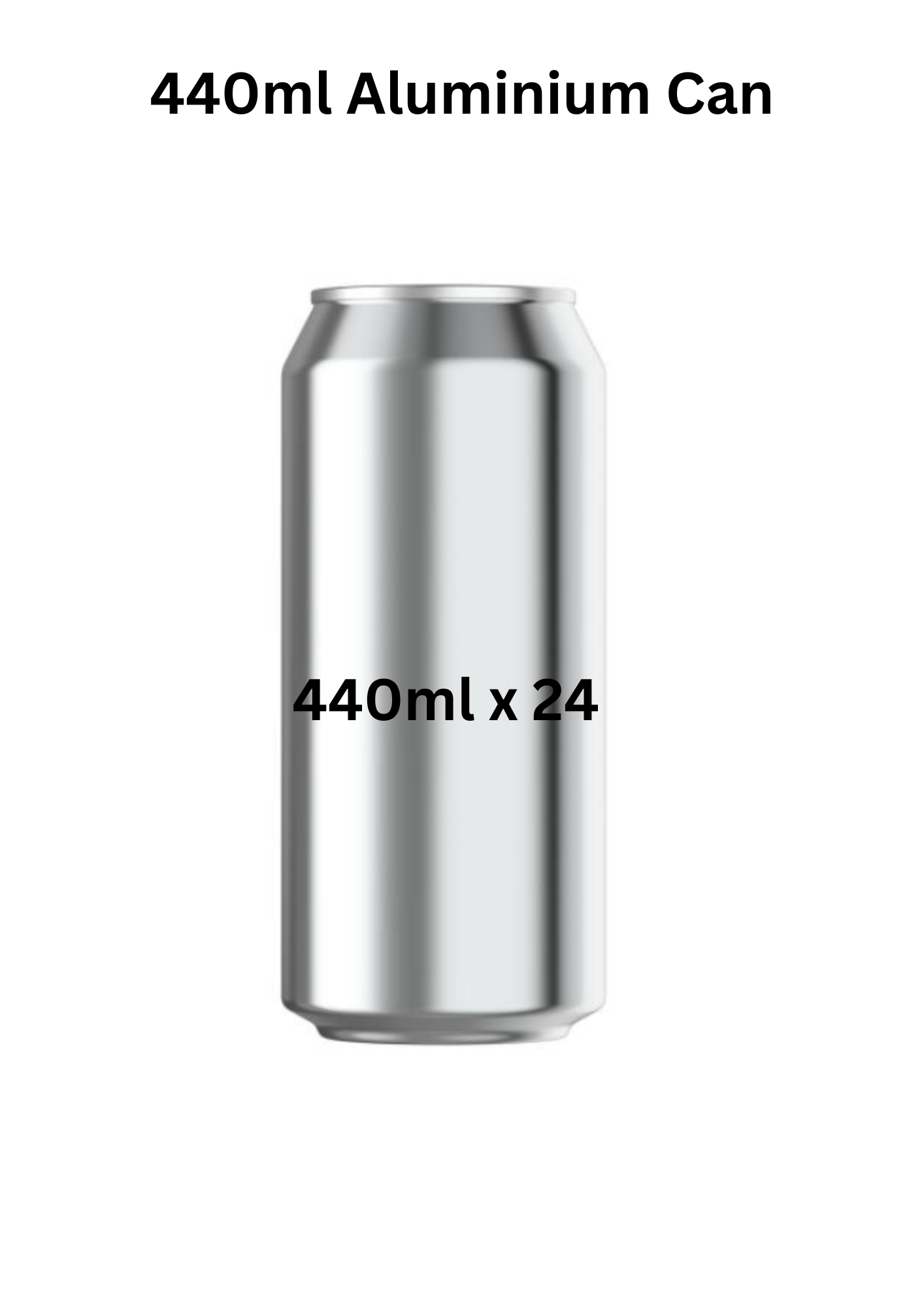 24 x 440ml Aluminium Beverage Cans. Free shipping Uk