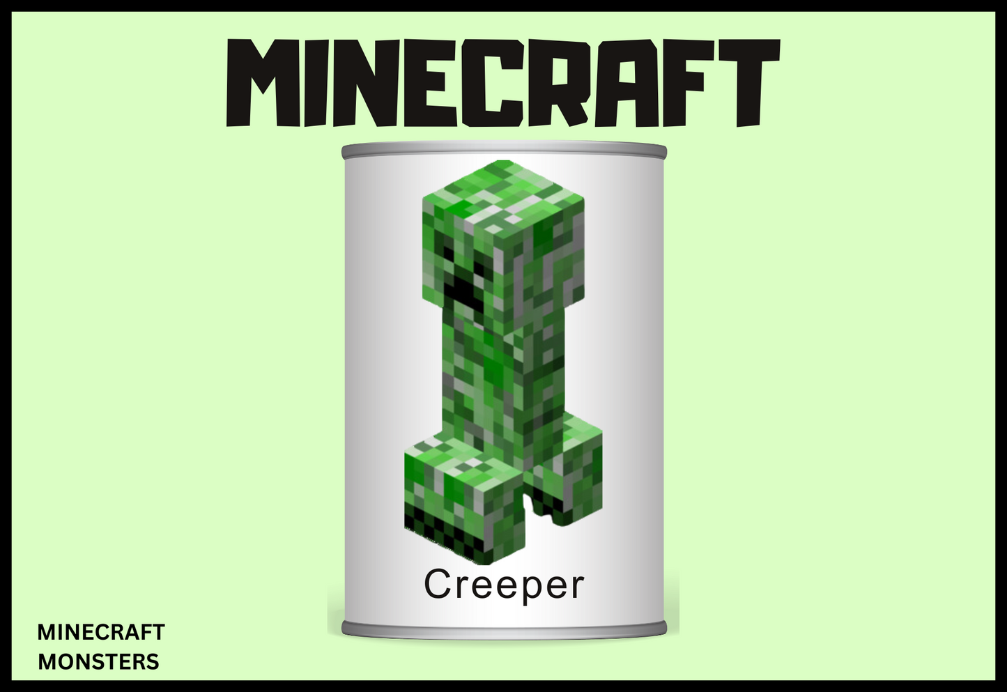 MINECRAFT MONSTERS Tin Can Alley Game