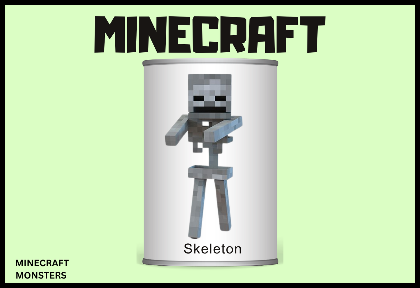MINECRAFT MONSTERS Tin Can Alley Game