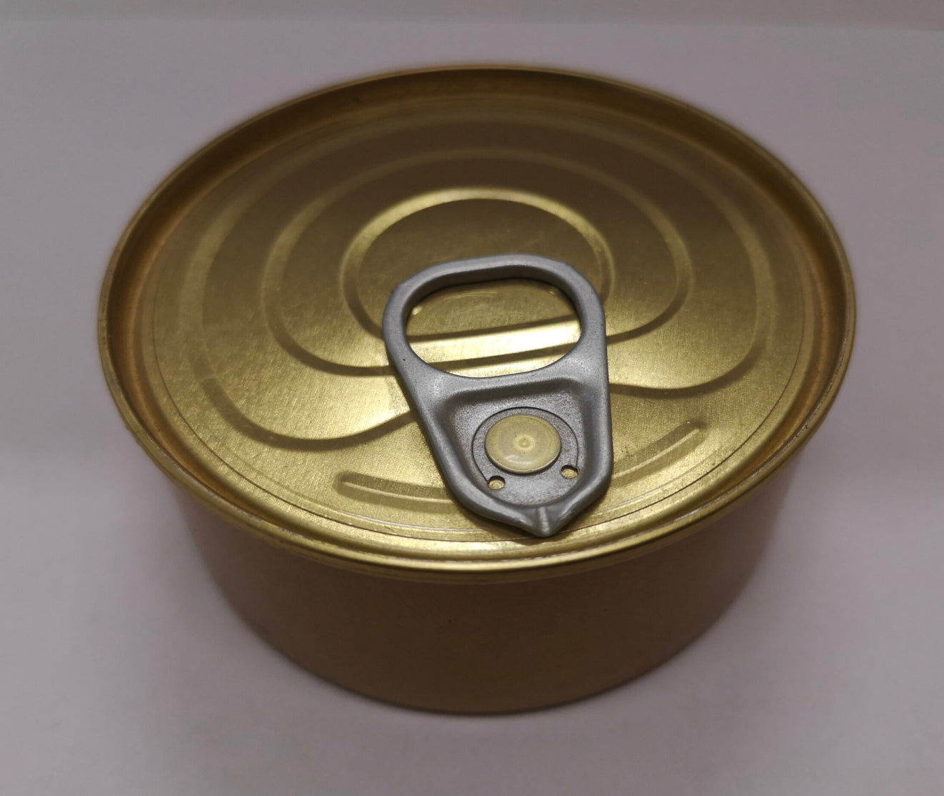 100 x Cans 73mm by 31.5mm Outside - gold colour, inside - gray.