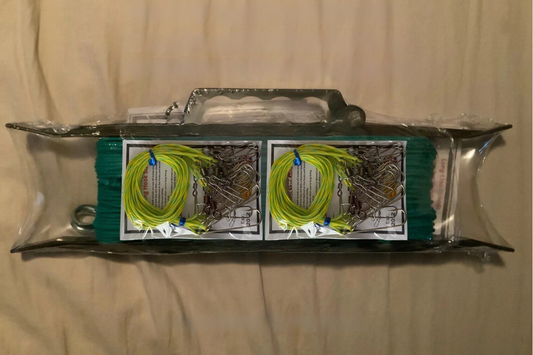 130ft Sea Fishing Long-line & 20 Clip On Hook Snoods Hook Mustad or Bait-holders