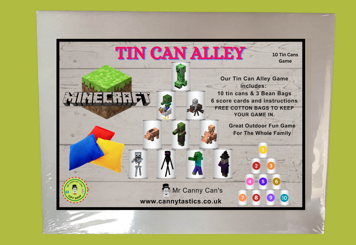 Tin Can Alley ( MINECRAFT ) Great Garden Game.