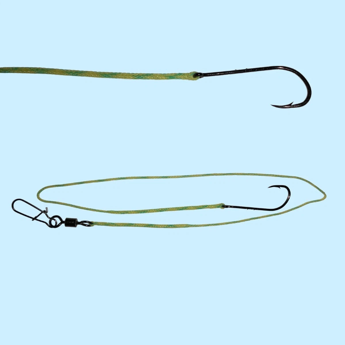 130ft Sea Fishing Long-line & 20 Clip On Hook Snoods Hook Mustad or Bait-holders