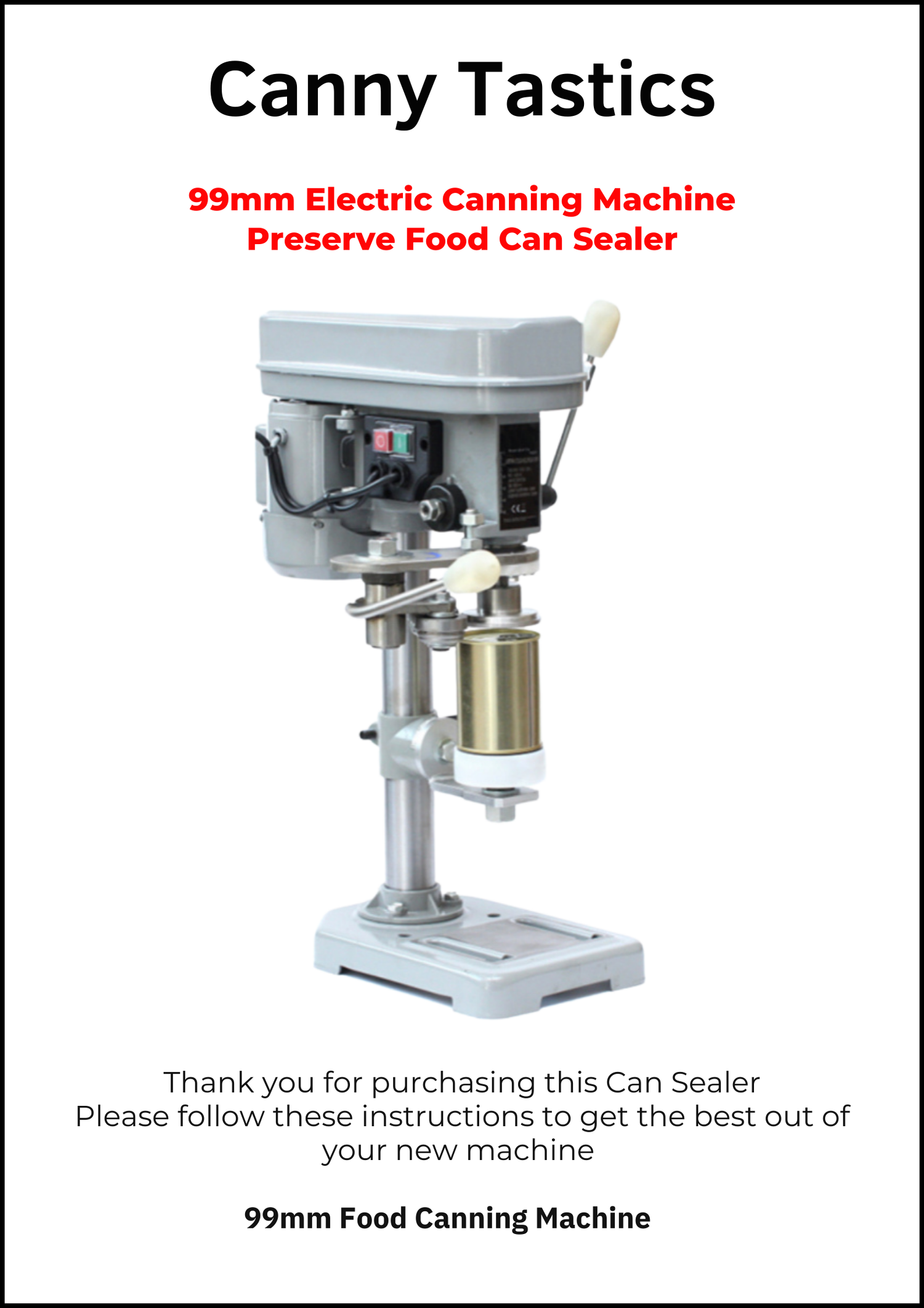 Can Sealing Machines By Canny Tastics/Homcan