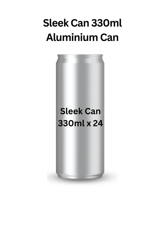 24 x 330ml Sleek Aluminium Beverage Cans. Free shipping Uk