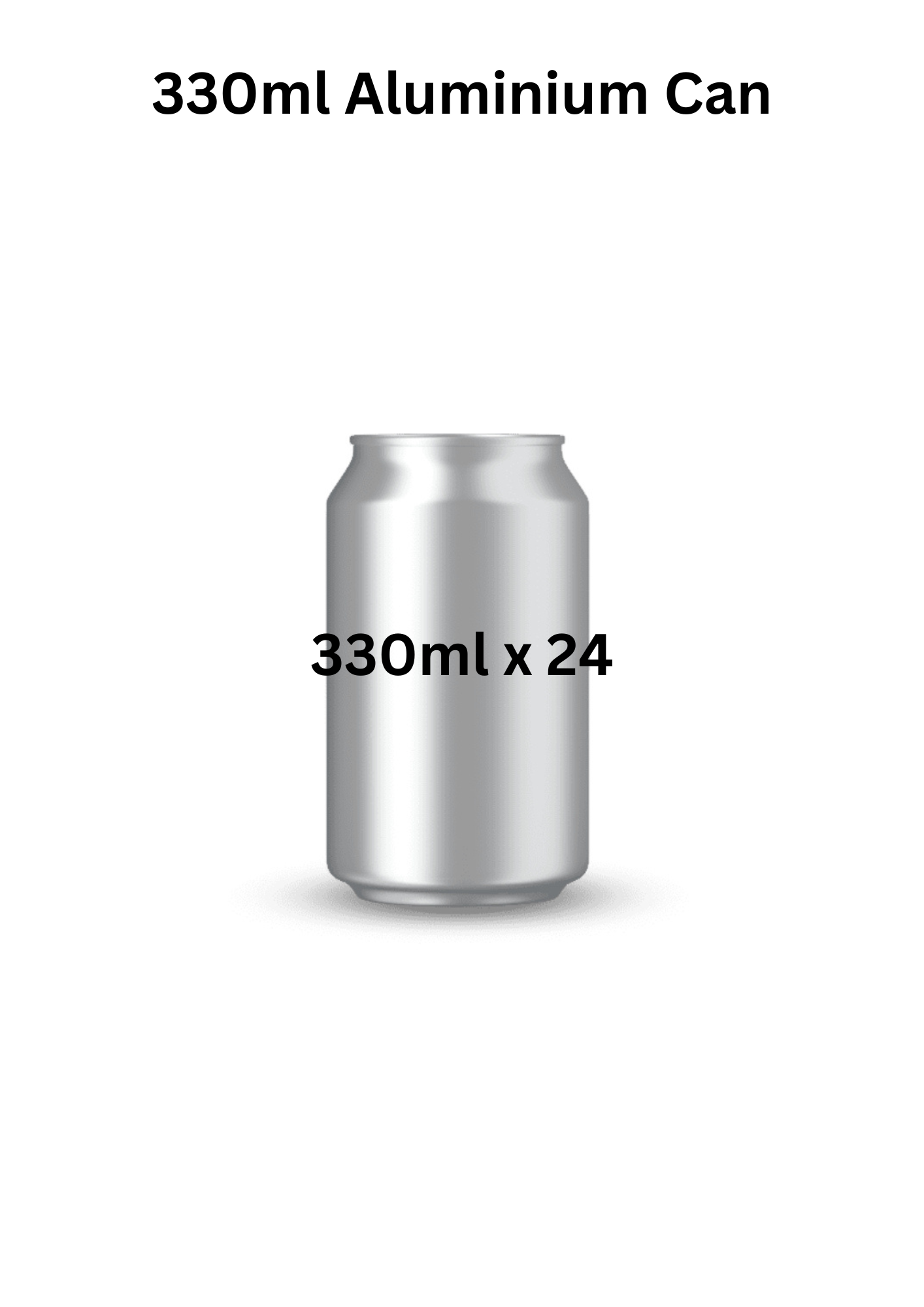 24 x 330ml Aluminium Beverage Cans. Free shipping Uk