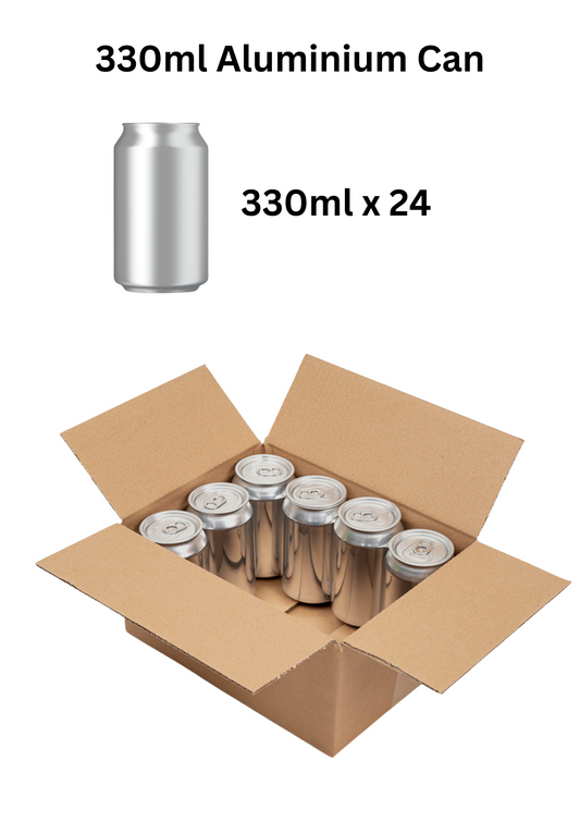 24 x 330ml Aluminium Beverage Cans. Free shipping Uk