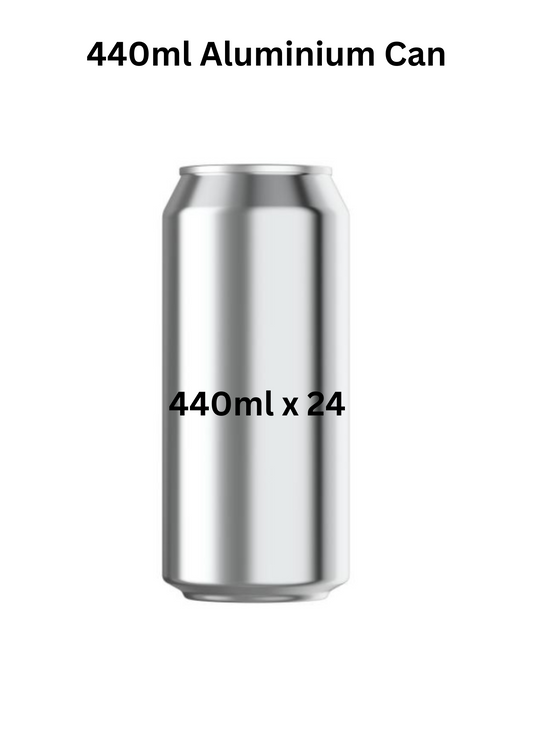 24 x 440ml Aluminium Beverage Cans. Free shipping Uk