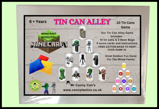 MINECRAFT MONSTERS Tin Can Alley Game
