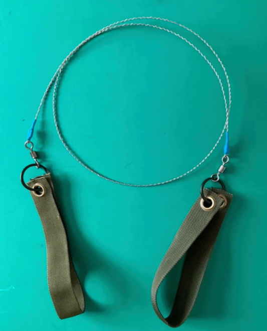 New Heavy Duty All Stainless Steel Wire Saw 100cm NOT the Standard 20 inches with 6”  Nylon Handles full instructions. (Copy)