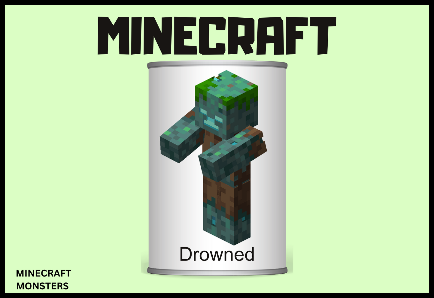 MINECRAFT MONSTERS Tin Can Alley Game
