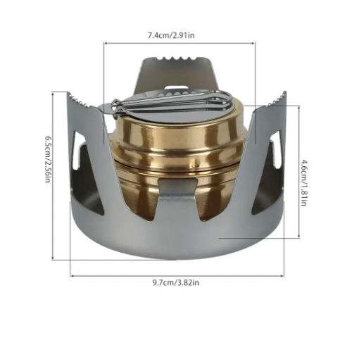 Portable Alcohol Stove Outdoor
Picnic Mini Stove, Survival, Fishing, Camping.