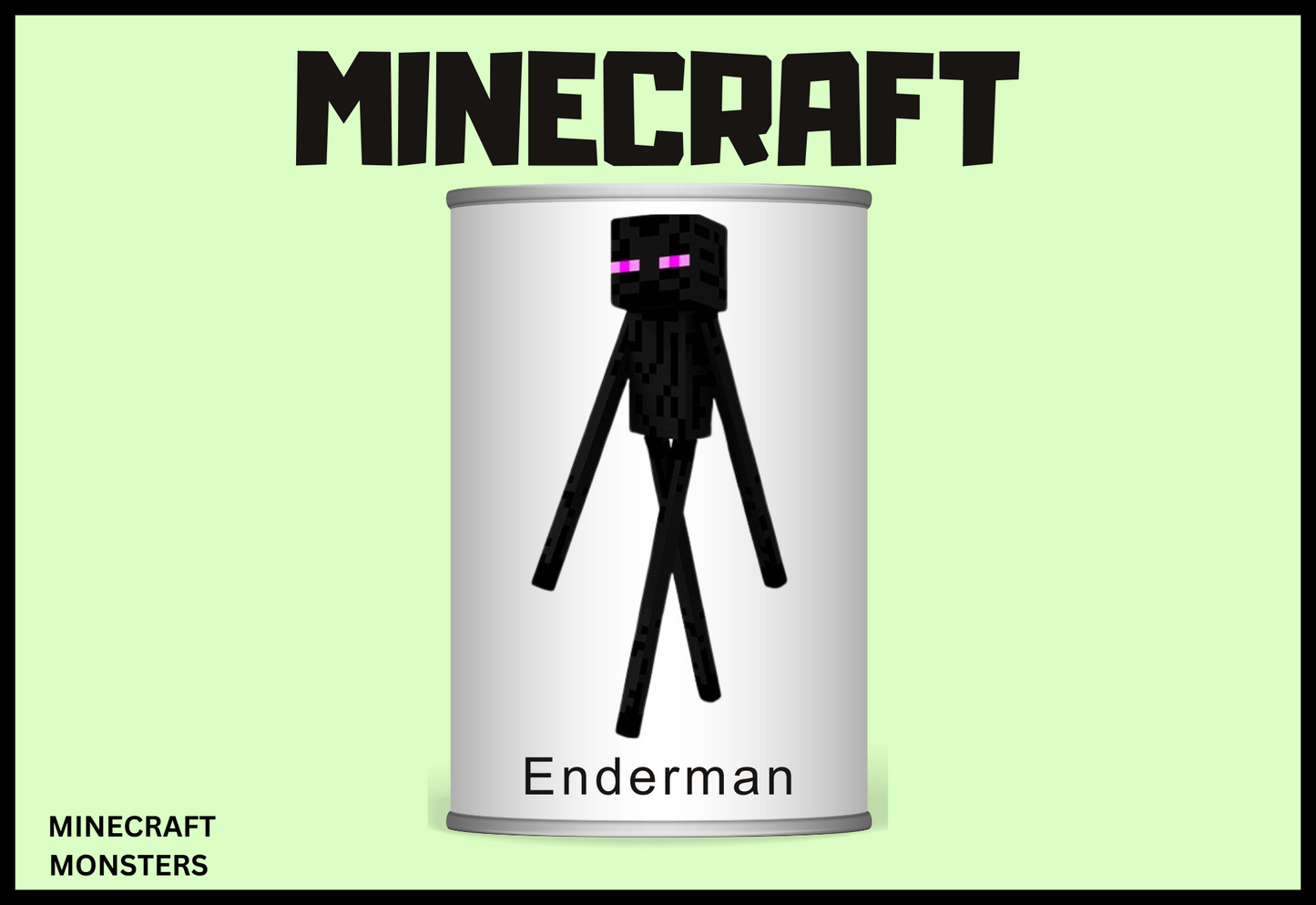 MINECRAFT MONSTERS Tin Can Alley Game