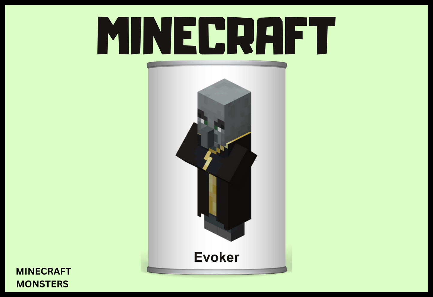 MINECRAFT MONSTERS Tin Can Alley Game