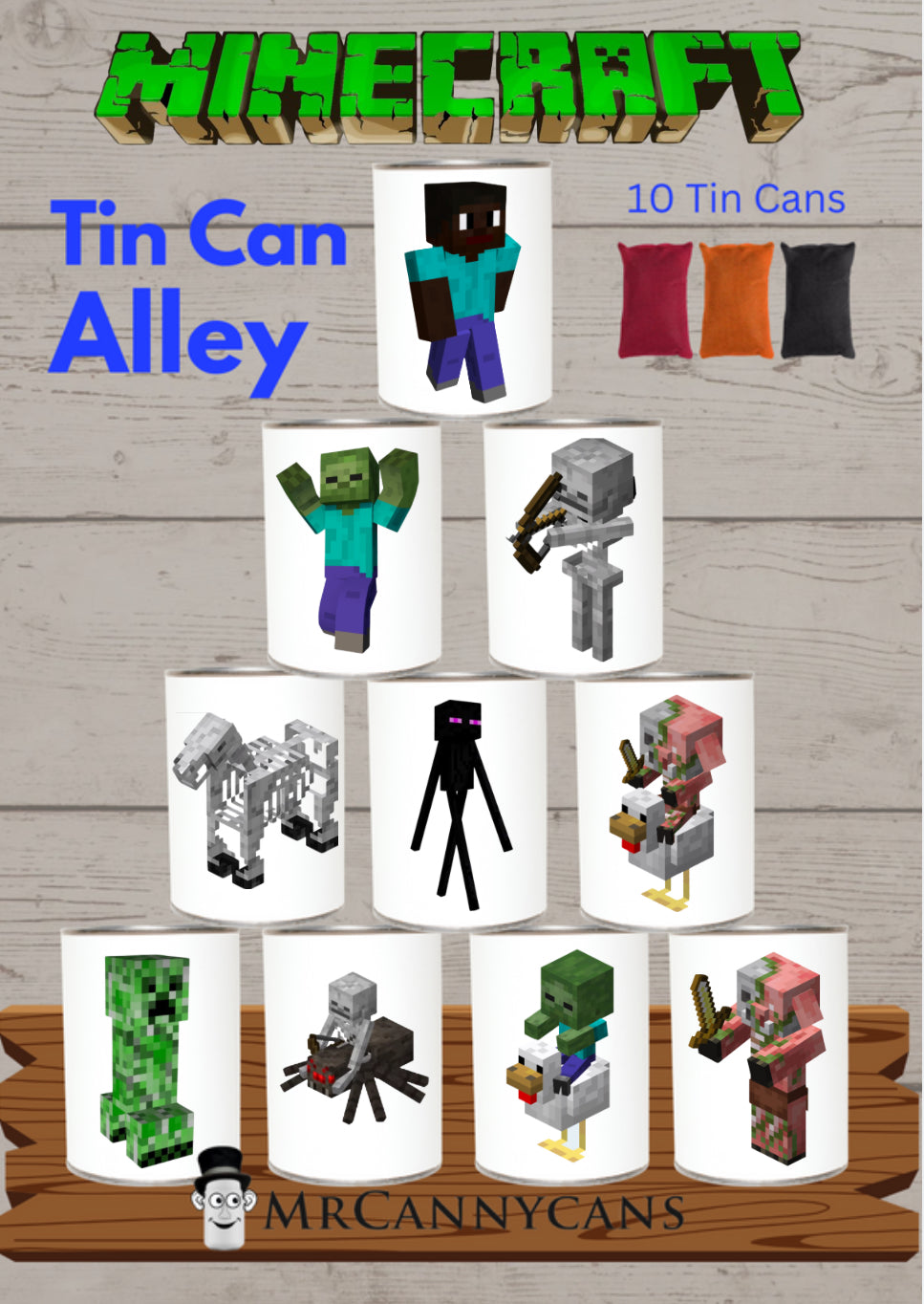 Tin Can Alley ( MINECRAFT ) Great Garden Game.