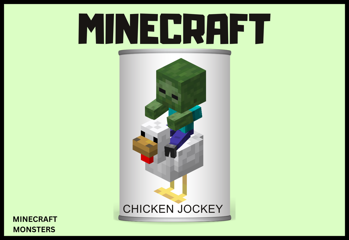 MINECRAFT MONSTERS Tin Can Alley Game