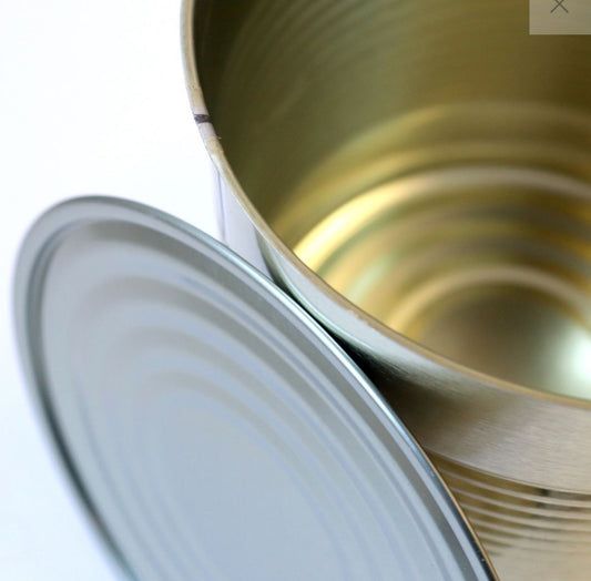 1 x Cans 153mm by 178mm Outside - gold color Ring Pull Lids