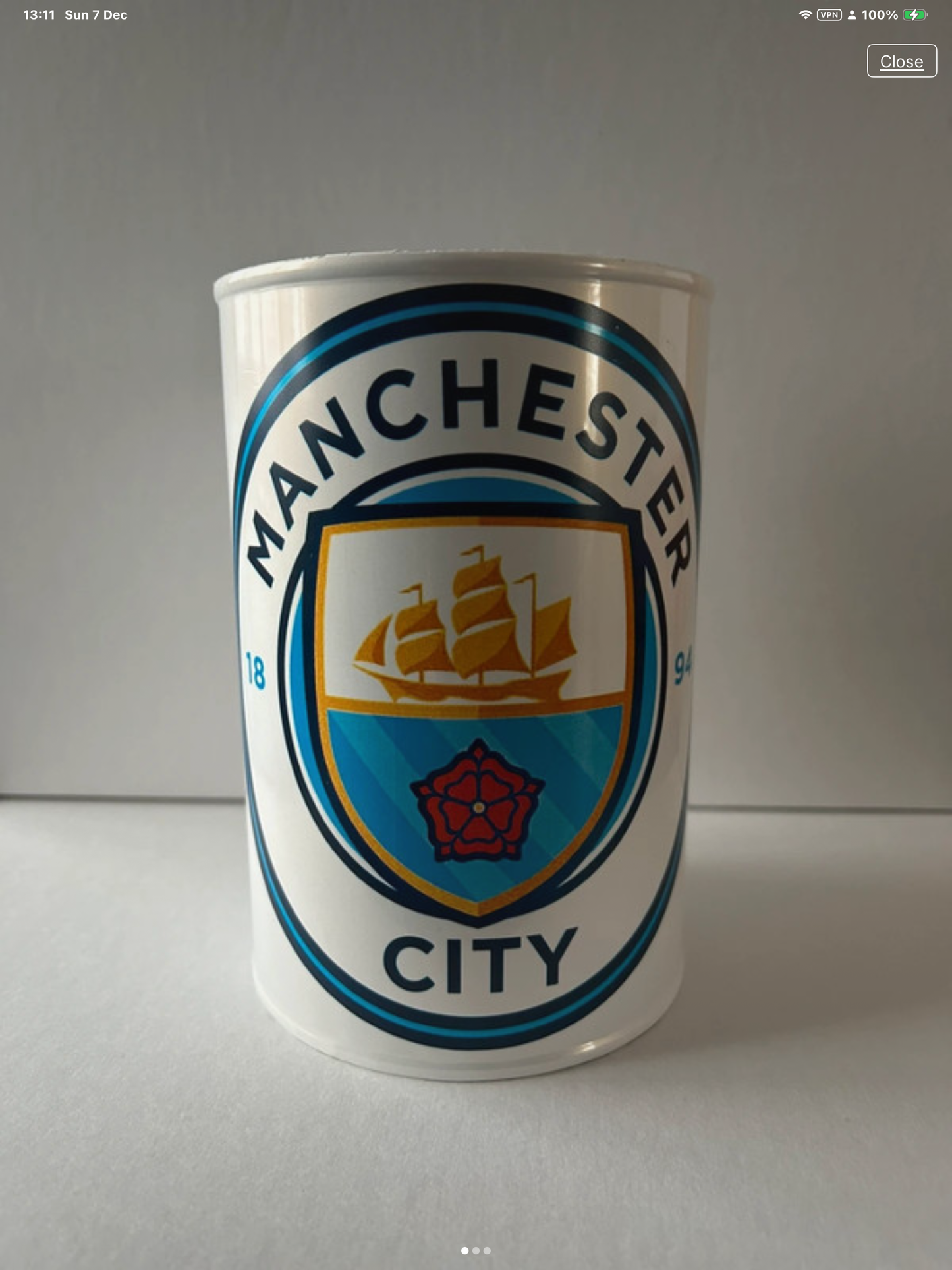 New large money Tin with Man City emblem, you can pick your team from our list below