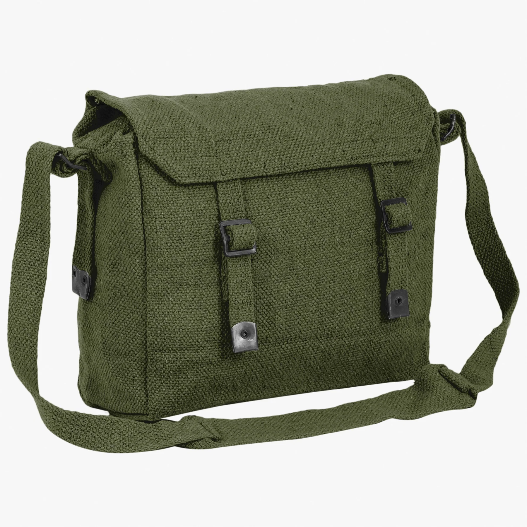 CANVAS WEBBING HAVERSACK WITH SHOULDER STRAP SMALL IN 3 COLOURS – Canny ...