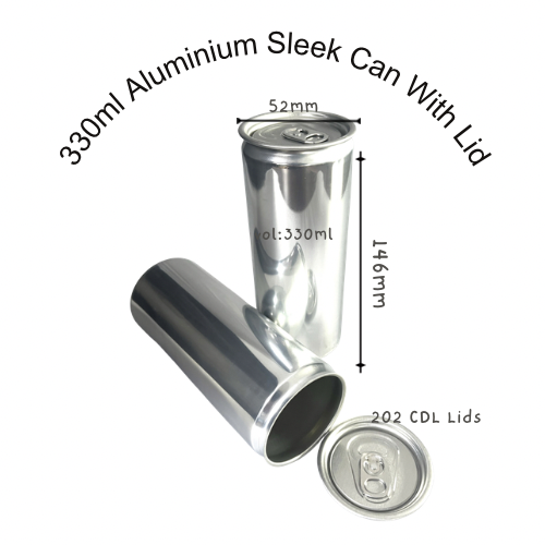 12 x 330ml Sleek Aluminium Beverage Cans