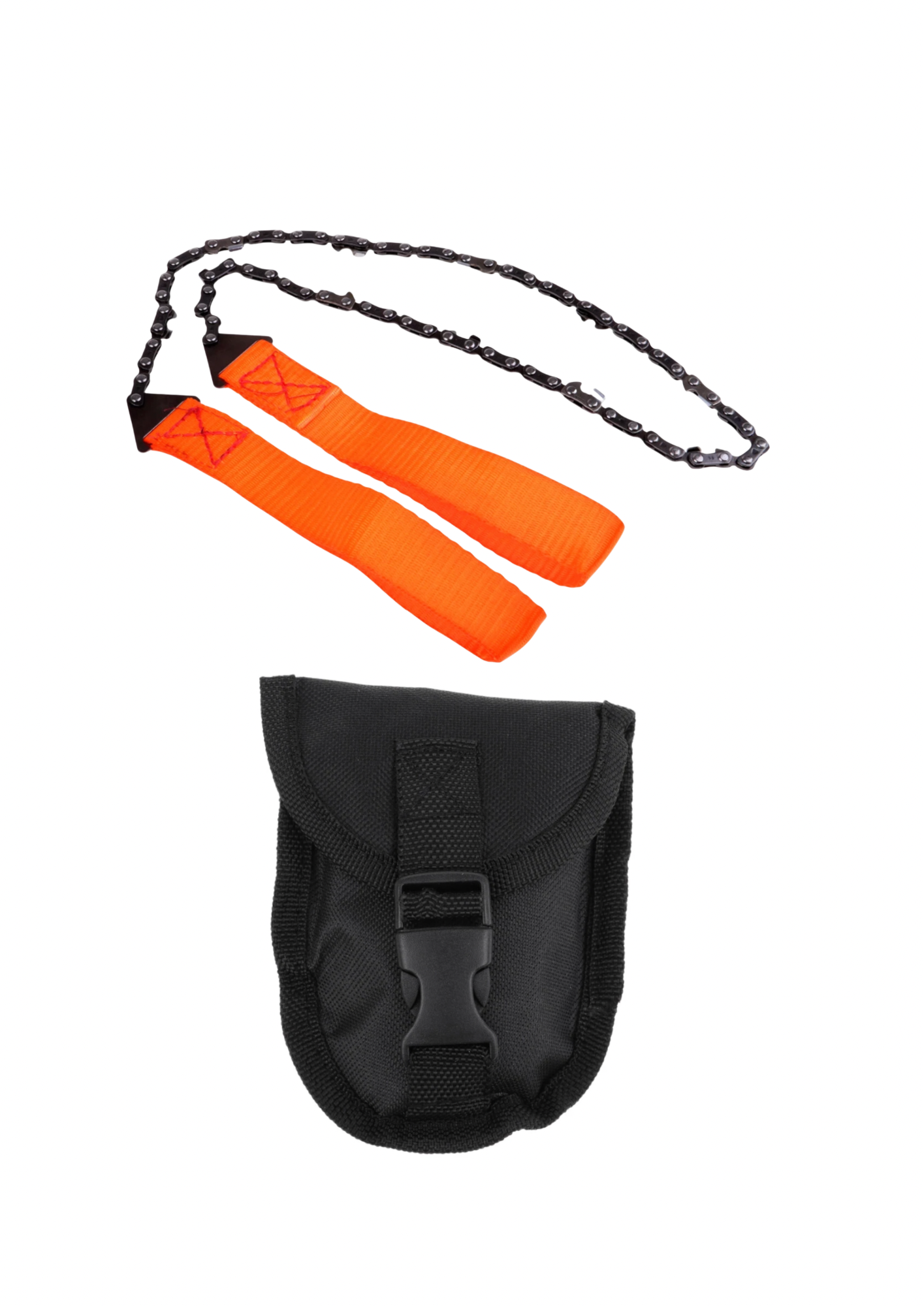 Survivalist Tool 1 Pocket Wire Chainsaw for Outdoor pursuits with Belt Pouch.