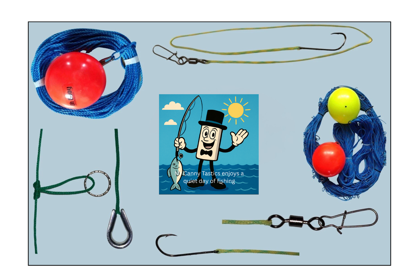 500ft Sea Fishing Long-line With 100 Clip On Hook Snoods Hook Size 5/0