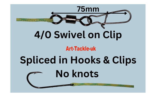 500ft Sea Fishing Long-line With 100 Clip On Hook Snoods Hook Size 5/0