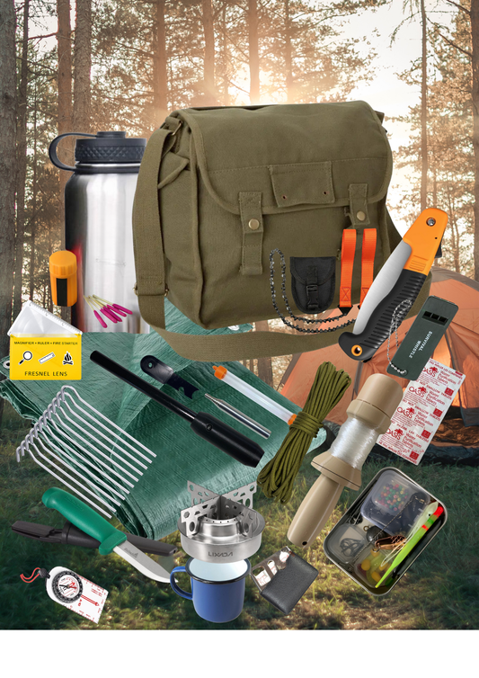 Survival Bag With 20 Survival Quality Gear