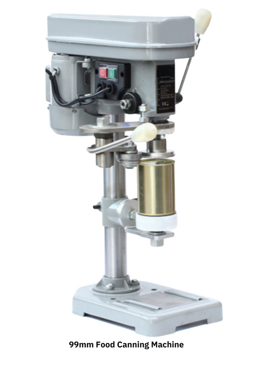 Table Top 99mm Can Sealing Machine will seal cans with a Diameter of 99mm