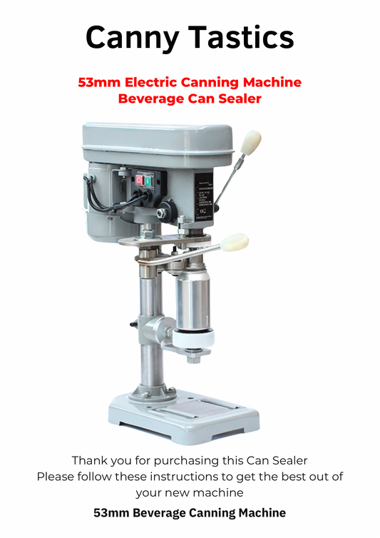 53mm Beverage Canning Machine for Sealing Aluminium Drink Cans
