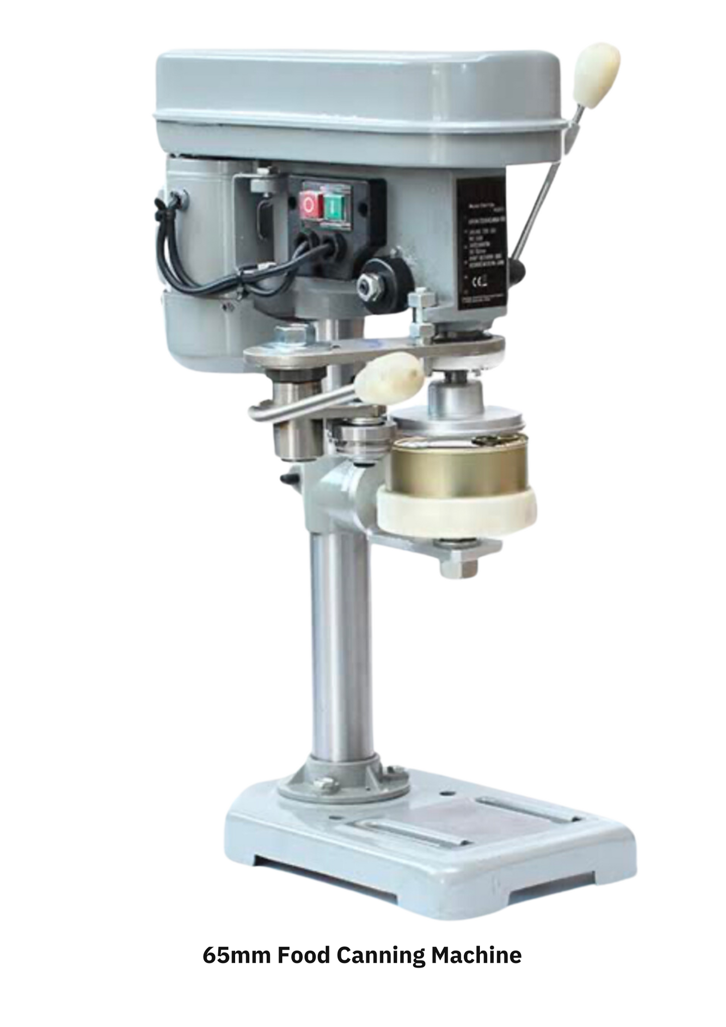 Table Top 65mm Can Sealing Machine will seal cans with a Diameter of 65mm