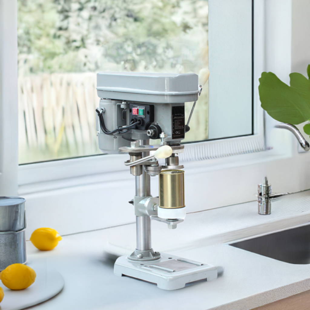 Table Top 73mm Can Sealing Machine will seal cans with a Diameter of 73mm ( Baked Beans Cans )